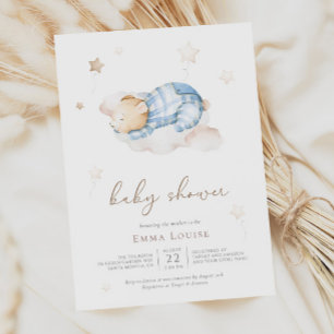 We kunnen bijna wachten op Teddy Bear op Cloud Bab Papieren Bordje