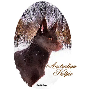 Australische Kelpie kerstcadeautjes Feestdagen Kaart