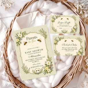 Botanische Ouders Worden Bij Baby Shower Luier Raf Informatiekaartje