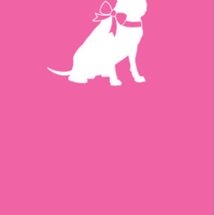 Pit Bull Dog Baby shower Roze Girl Pitbull Kaart