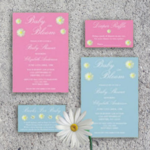 Baby in Bloom Baby shower Boeken voor Baby Informatiekaartje