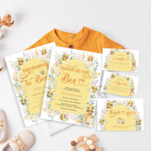 Sweet as Can Bee & Floral Boeken voor Baby Ticket Informatiekaartje