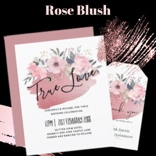  meisje Rosegold Floral Glam Wedding