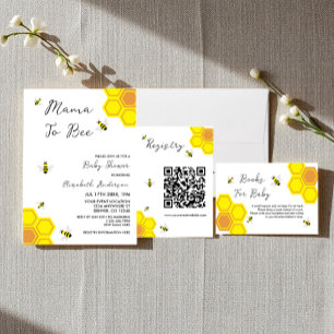 Bee Baby shower Registry Informatiekaartje