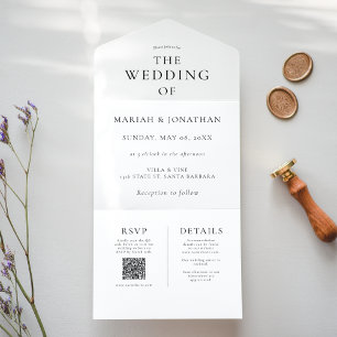 Elegant minimalistisch bruiloft Envelope zegels