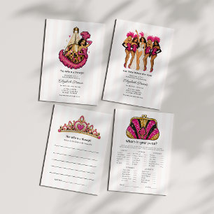 Deze vrouw is een Showgirl Las Vegas Bachelorette Advieskaart