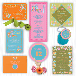 Kleurrijke mod borduurwerk ronde sticker