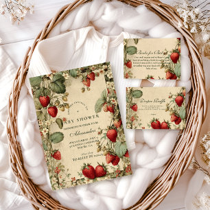 Cottage Strawberry Woodland Luier Raffle  Informatiekaartje