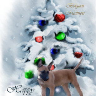 Belgische Malinoiskerstcadeautjes Feestdagen Kaart