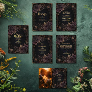 Foto Victoriaans Royal Gothic bruiloft Save The Date