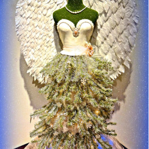 Angel Mannequin Dress Form kerstboom Feestdagen Kaart
