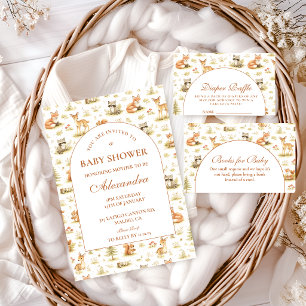 Bosdieren Baby Shower Servet