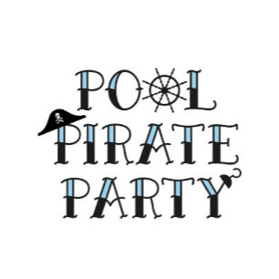 Pool Piratenpartij Verjaardag Uitnodigen Kaart