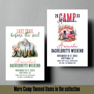 Glamping Laatste Trail Bachelorette Party Weekend Grote Tote Bag