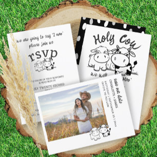 We gaan zeggen ik moo RSVP bruiloft