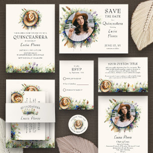 Wildflower Cowgirl Pet Rustieke Elegantie Quincean Kaart