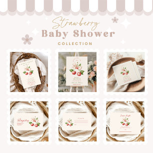 Berry Sweet Coquette Baby shower Registry Informatiekaartje
