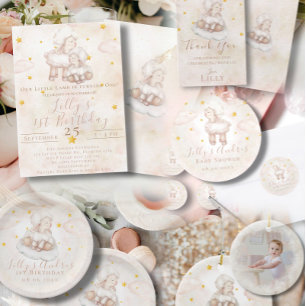 Zachte Lente Lamp Pastel Droomster Roze wolkenstof Inpakpapier Vel