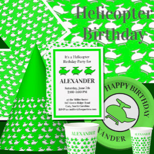 Helikopter verjaardagsfeestje servet