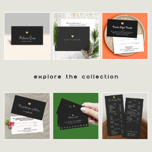 Eenvoudig Elegant Gold Heart Cadeaubon