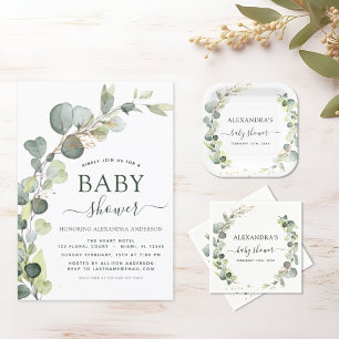 Baby shower per post Eucalyptus