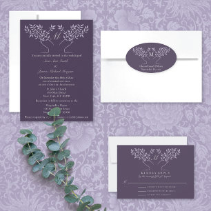 Pewter Tree of Life Wedding Kaart