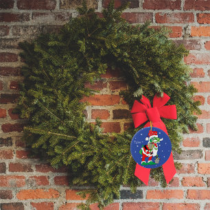 kersttySantaSaurus Ronde Button 7,6 Cm