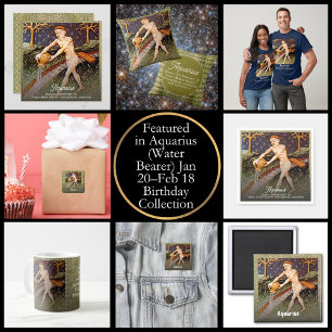 Waterman Waterdrager Zodiac teken Verjaardagsfeest T-shirt