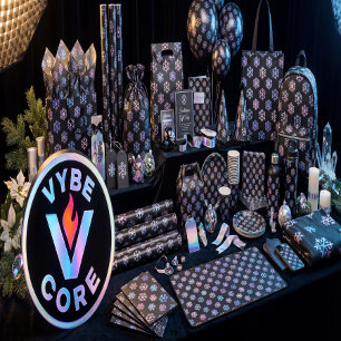 Luxe holografische sneeuwvlok Kerstcollectie Bedrukte Rugzak