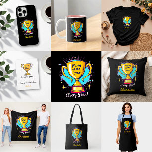 Mama van het jaar elk jaar   Grappige Moederdag Kussen