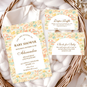 Pastel Strand Dieren Baby Shower Servet