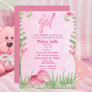 Gepersonaliseerde roze stekelstaarten dinosaur koffiemok