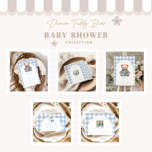 Schattige Jean Baby Denim Baby shower Kaart