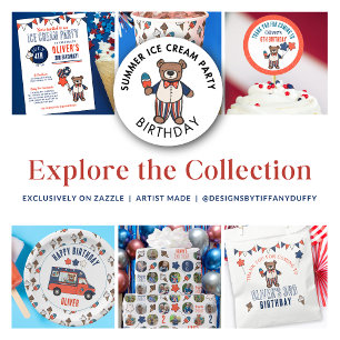 Patriottisch Beer ijsfeest Verjaardag Papieren Bordje