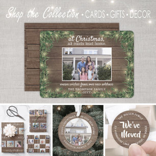 Alle wegen leiden naar huis Nieuw adres 2 Foto Ker Feestdagenkaart