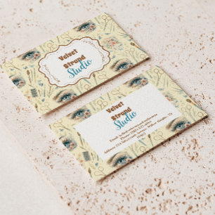 Watercolor Wimperartiest Bloemenschone Studio Bedankkaart