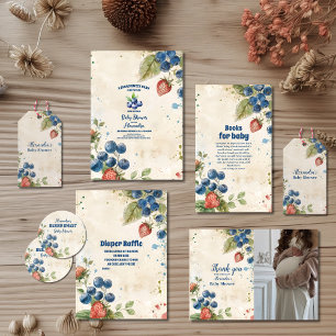 Boho aardbei bessen zoet Baby shower Servet