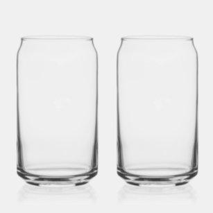 Drinkwaren stijl: Bedrukt Blikvorm Glas, Set: Set van 2, Maat: 0,5ml