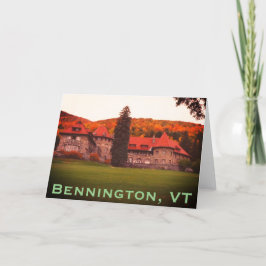 SVC, Bennington, VT Estate - Mount Anthony Bedankkaart