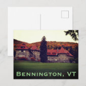 SVC, Bennington, VT Estate - Mount Anthony Briefkaart (Voorkant / Achterkant)