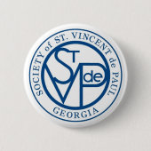 SVdP Logo Ronde Button 5,7 Cm (Voorkant)