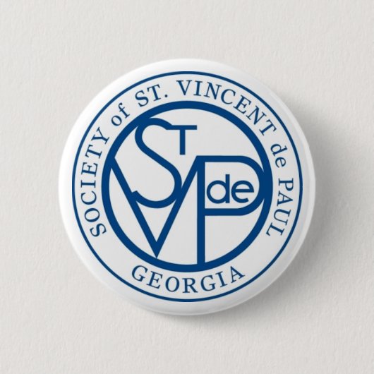 SVdP Logo Ronde Button 5,7 Cm (Voorkant)