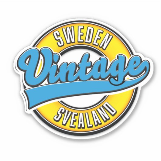 Svealand logo op  stijl sticker (Voorkant)