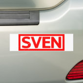 Sven Stamp Bumpersticker (Op auto)
