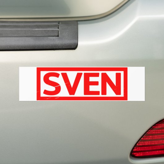Sven Stamp Bumpersticker (Op auto)