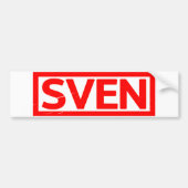 Sven Stamp Bumpersticker (Voorkant)