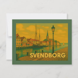 Svendborg Denemarken Kasteel Briefkaart