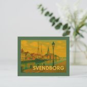 Svendborg Denemarken Kasteel Briefkaart (Staand voorkant)
