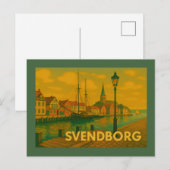 Svendborg Denemarken Kasteel Briefkaart (Voorkant / Achterkant)