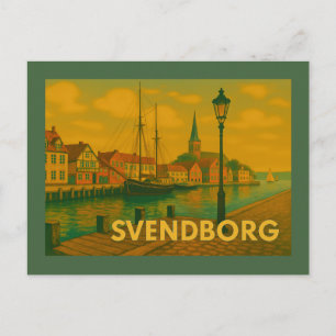 Svendborg Denemarken Kasteel Briefkaart